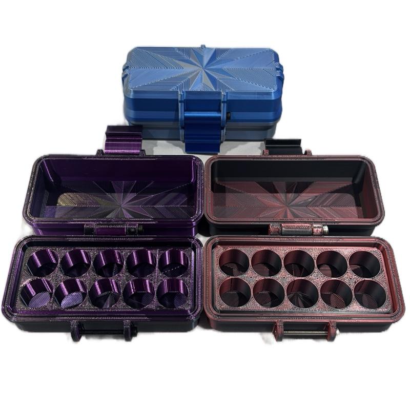 3D Printed Vial Cases for 3ml Vials - Snap-Close Design for Travel & Storage