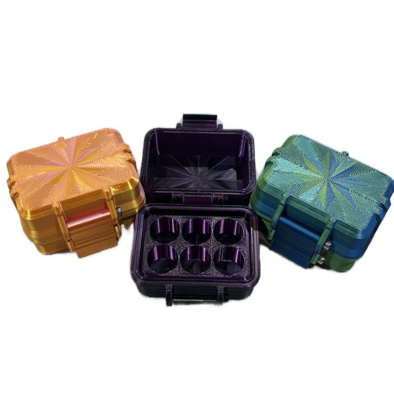 3D Printed Vial Cases for 3ml Vials - Snap-Close Design for Travel & Storage